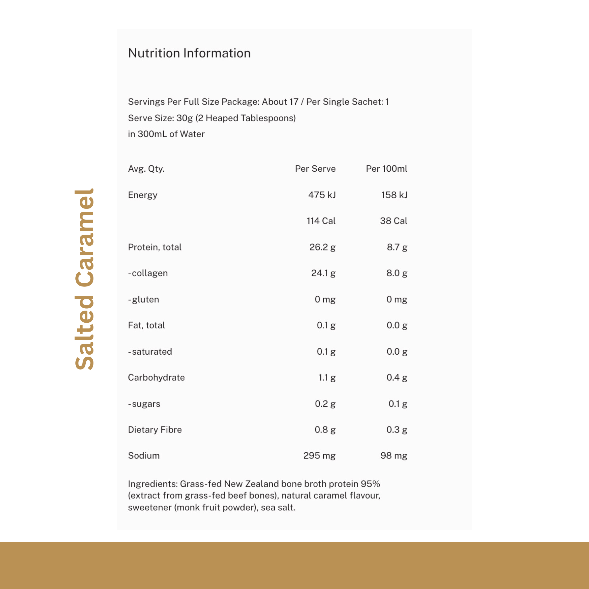 Mitchells Salted Caramel Bone Broth Protein