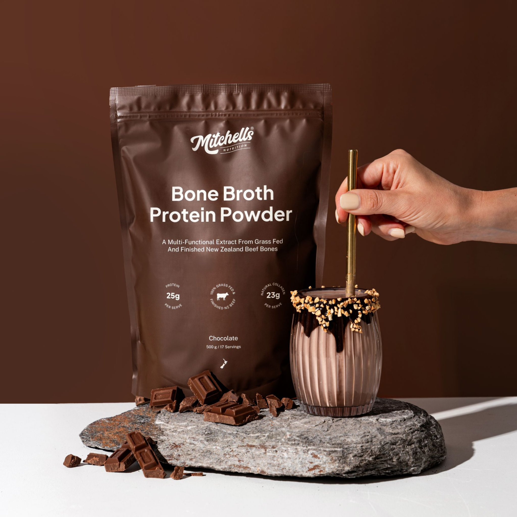 Mitchells Chocolate Bone Broth Protein