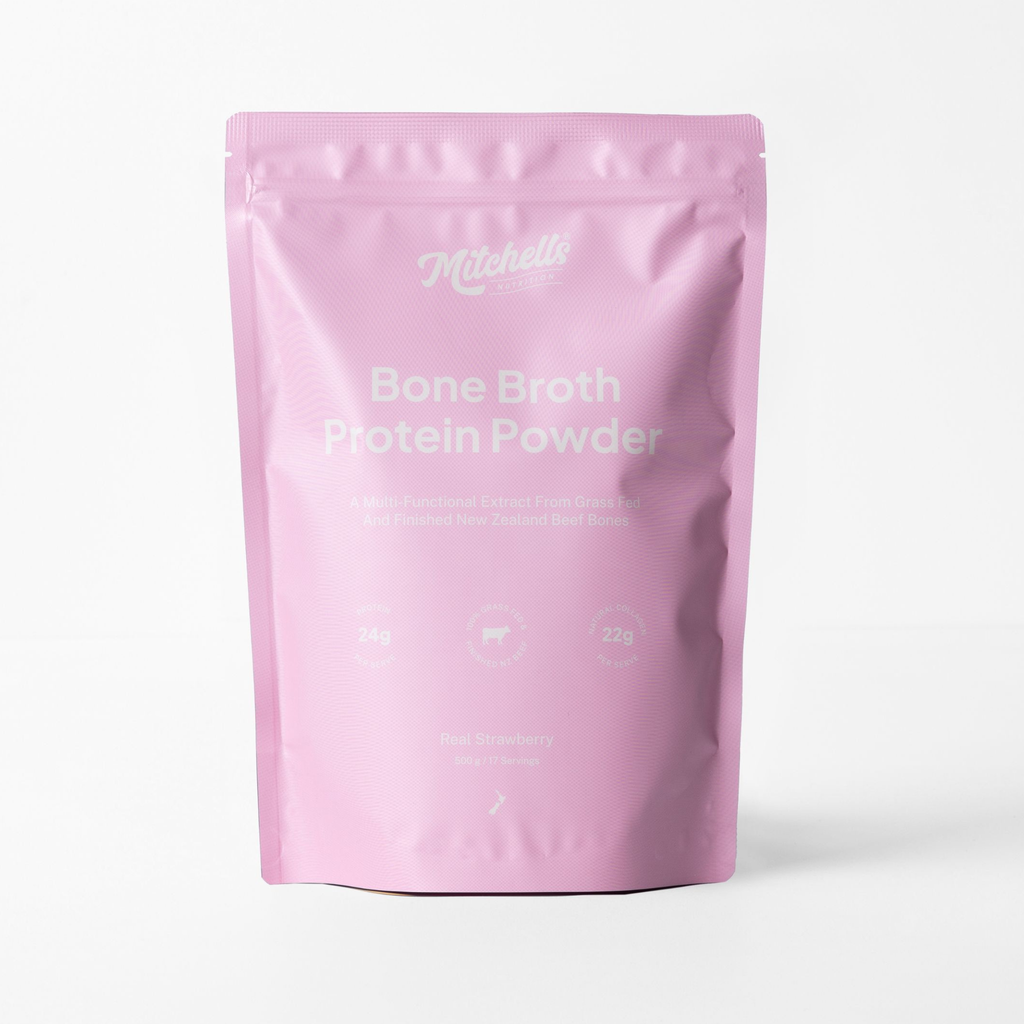Mitchells Strawberry Bone Broth Protein