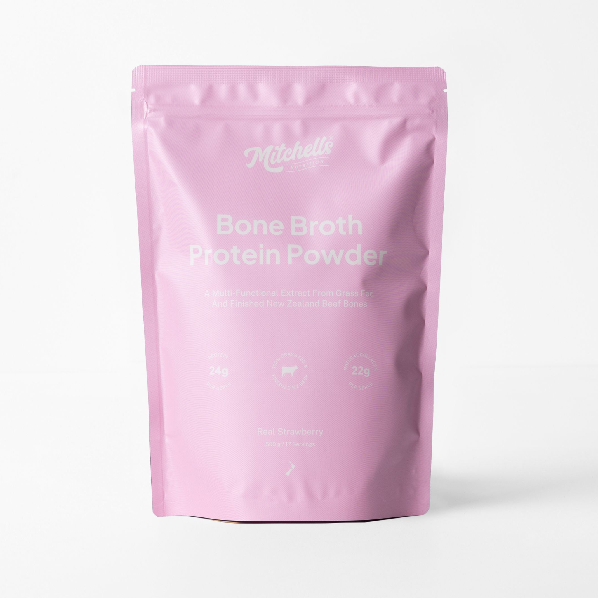 Mitchells Strawberry Bone Broth Protein